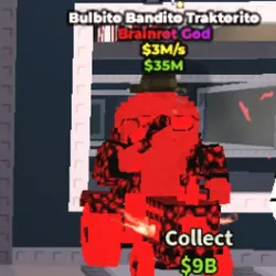 Cursed Bulbito Bandito Traktorito (Brainrot God персонаж) — Roblox, лот №225249