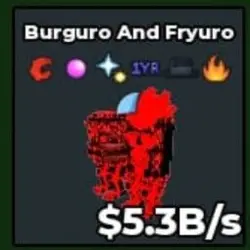 Cursed Burguro and Fryuro 5.3B s Ahyar (Секретный персонаж) — Roblox, лот №225281