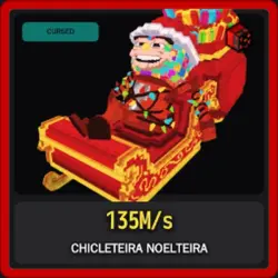 Cursed Chicleteira Noelteira 135M s (Секретный персонаж) — Roblox, лот №225324