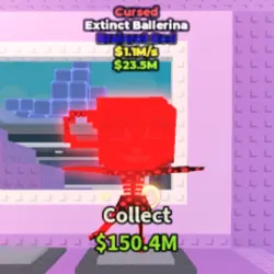 Cursed Extinct Ballerina 1.1 M s (Brainrot God персонаж) — Roblox, лот №225352