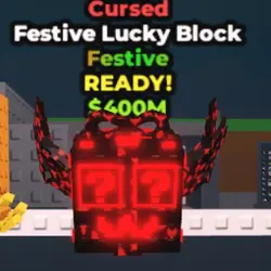 Cursed Festive Lucky Block (Festive персонаж) — Roblox, лот №225353