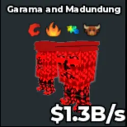 Cursed Garama and Madundung 1.3B s RY04 (Секретный персонаж) — Roblox, лот №225361