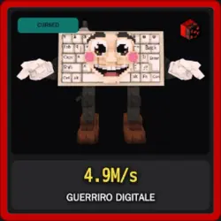 Cursed Guerriro Digitale 4.9M s (Секретный персонаж) — Roblox, лот №225373