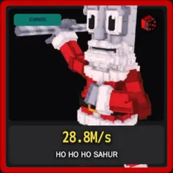 Cursed Ho Ho Ho Sahur 28.8M s (Секретный персонаж) — Roblox, лот №225374
