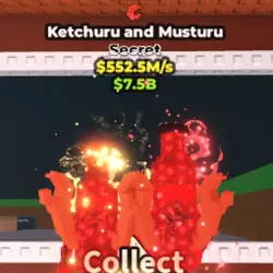 Cursed Ketchuru and Musturu (Секретный персонаж) — Roblox, лот №225382