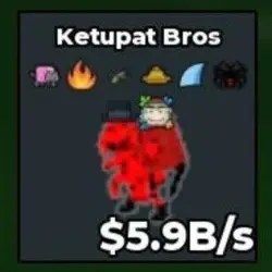 Cursed Ketupat Bros 5.9B s Clean Trait adennxz (Секретный п… — Roblox, лот №225411
