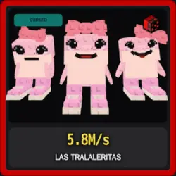 Cursed Las Tralaleritas 5.8M s (Секретный персонаж) — Roblox, лот №225446