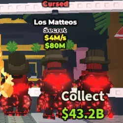 CURSED los matteos $4M s RARE (Секретный персонаж) — Roblox, лот №225410