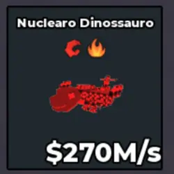 Cursed Nuclearo Dinossauro 270 M s (Секретный персонаж) — Roblox, лот №225463