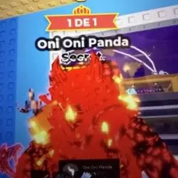 Cursed Oni oni Panda - One of One (Секретный персонаж) — Roblox, лот №225466