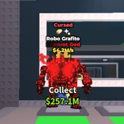 Cursed Robo Grafito 4.2 M s (2 TRAITS) (Brainrot God персон… — Roblox, лот №225489