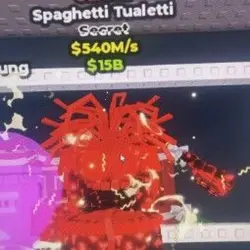 cursed spaghetti tualetti 540M s for 3$ (Секретный персонаж) — Roblox, лот №225506