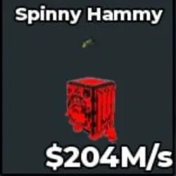 Cursed Spinny Hammy 204 M s (Секретный персонаж) — Roblox, лот №225508