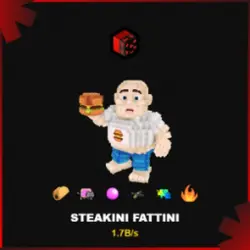 Cursed Steakini Fattini 1.7B s (Секретный персонаж) — Roblox, лот №225514