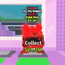 Cursed Tic Tic Ribbit 168.7 K s (Мифический персонаж) — Roblox, лот №225527