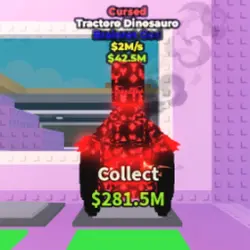 Cursed Tractoro Dinosauro 2 M s (Brainrot God персонаж) — Roblox, лот №225534