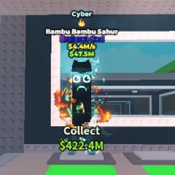 Cyber Bambu Bambu Sahur 4.4 M s (1 TRAIT) (Brainrot God пер… — Roblox, лот №225569