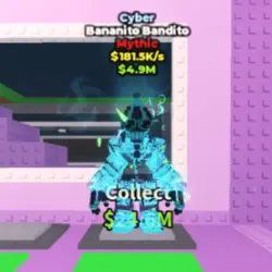 Cyber Bananito Bandito 181.5 K s (Мифический персонаж) — Roblox, лот №225571