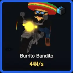 Cyber Burrito Bandito 44M s (Секретный персонаж) — Roblox, лот №225608