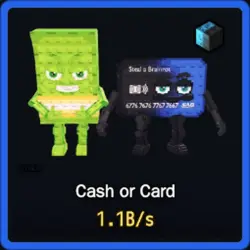 Cyber Cash or Card 1.1B s (Секретный персонаж) — Roblox, лот №225630