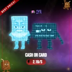 Cyber Cash or Card 2.1B s (Секретный персонаж) — Roblox, лот №225634