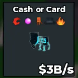 Cyber Cash or Card 3B s tuya (Секретный персонаж) — Roblox, лот №225638