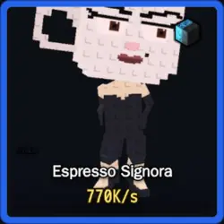 Cyber Espresso Signora 770K s (Brainrot God персонаж) — Roblox, лот №225693