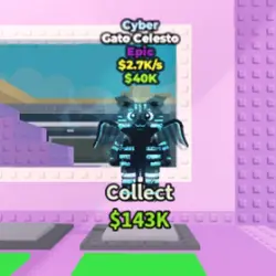 Cyber Gato Celesto 2.7 K s (Эпический персонаж) — Roblox, лот №225748
