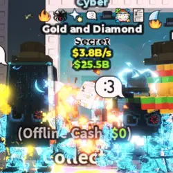 Cyber Gold and Diamond 3.8B S (JOB + 8 Traits) #Q7LM4X (Сек… — Roblox, лот №225757