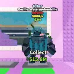 Cyber Gorillo Watermelondrillo 88 K s (Мифический персонаж) — Roblox, лот №225758