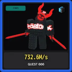 Cyber Guest 666 732.6M s (Секретный персонаж) — Roblox, лот №225766