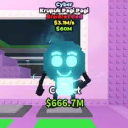 Cyber Krupuk Pagi Pagi 3.1 M s (Brainrot God персонаж) — Roblox, лот №225789