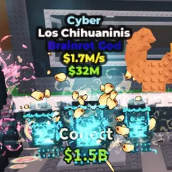 Cyber Los Chihuaninis - 1.7M s - God (Brainrot God персонаж) — Roblox, лот №225834