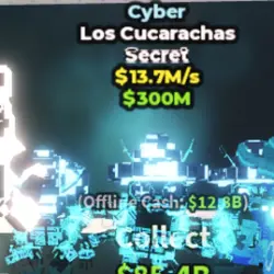CYBER los cucarachas $13.7M s RARE (Секретный персонаж) — Roblox, лот №225842