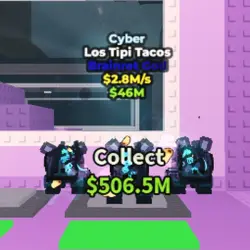 Cyber Los Tipi Tacos 2.8 M s (Brainrot God персонаж) — Roblox, лот №225944