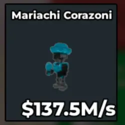 Cyber Mariachi Corazoni 137.5 M s (Секретный персонаж) — Roblox, лот №225977
