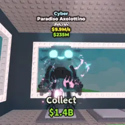 Cyber Paradiso Axolottino (Секретный персонаж) — Roblox, лот №226117