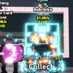 Cyber Rubrikiko 1.2B S (Fire + Meteor) #Y6NB1V (Секретный п… — Roblox, лот №226166