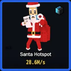 Cyber Santa Hotspot 28.6M s (Секретный персонаж) — Roblox, лот №225972