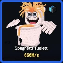 Cyber Spaghetti Tualetti 660M s (Секретный персонаж) — Roblox, лот №226027