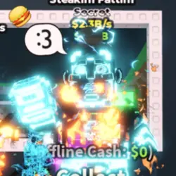 Cyber Steakini Fattini 2.3B S (:3 + 7 Traits) #C8QF5R (Секр… — Roblox, лот №226057