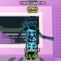 Cyber Triplito Tralaleritos 9.6 M s (Секретный персонаж) — Roblox, лот №225897