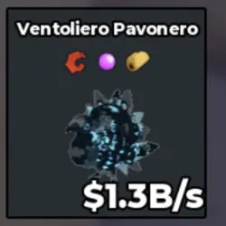 Cyber Ventoliero Pavonero 1.3 B s (Секретный персонаж) — Roblox, лот №225939