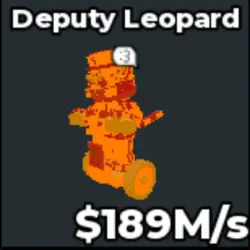 DEPUTY LEOPARD 189 M s (Секретный персонаж) — Roblox, лот №226032