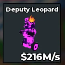 Deputy Leopard GALAXY 216M s With Fire Trait (Секретный пер… — Roblox, лот №225886