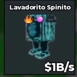 DEV263# Cyber Lavadorito Spinito 1B s (Секретный персонаж) — Roblox, лот №225859