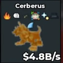 DEV349# Gold Cerberus 4.8B s (Секретный персонаж) — Roblox, лот №225875