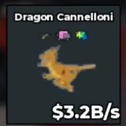 DEV365# Dragon Cannelloni 3.2B s - Very (Секретный персонаж) — Roblox, лот №225899