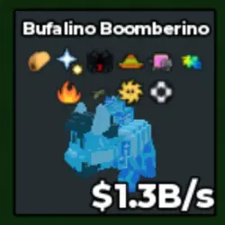 Diamond Bufalino Boomberino 1.3B s rin2 (Секретный персонаж) — Roblox, лот №226333