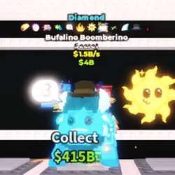 Diamond Bufalino Boomberino 1.5 B s (Секретный персонаж) — Roblox, лот №226335